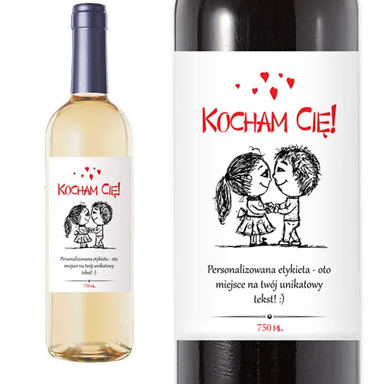 Personalised wine - Love | Poczta Kwiatowa