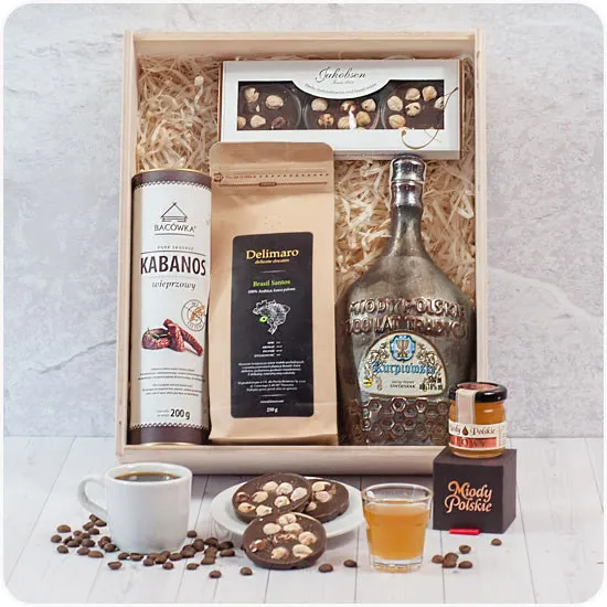 Honey Box with engraving - Poczta Kwiatowa® gift sets