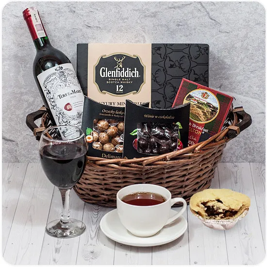 Prezent z babeczkami Glenfiddich - Poczta Kwiatowa® wyjątkowy prezent