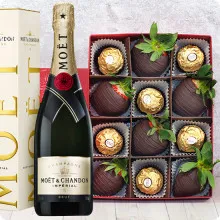 Dark And Gold W Gorzkiej Czekoladzie Z Ferrero Rocher + Szampan Moët