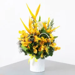 Yellow Orchids and Tropicals - Wietnam