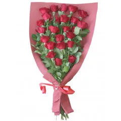 Bouquet of 24 Red Roses - Algeria