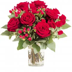 Bouquet of red roses "Evita" - Uzbekistan