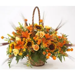 Koszyk pomarańczowych kwiatów - Izrael