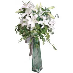 Arrangement of White Liliums - Turkey