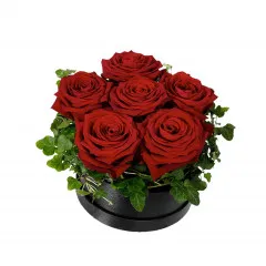 Small Flower Box, Red Roses - Sweden