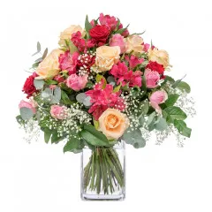 kwiaty do Czech, poczta kwiatowa, pastelowe