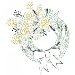 Wreath with ribbon - Germany