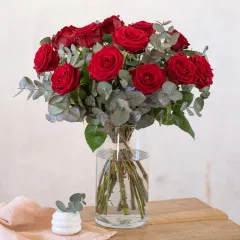Bouquet of 12 red roses - Andora