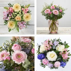 Handcrafted Pastel Bouquet in a Vase. - United Kingdom
