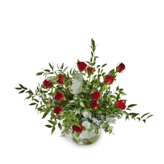 Bouquet with 12 red roses - Belgium