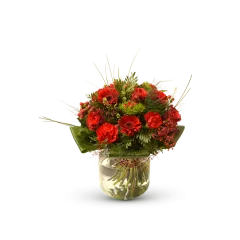 Stylish red bouquet - Belgium