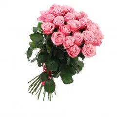 Bunch of 21 pink roses - Russia