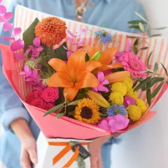 Glowing Colour Trending Bouquet - United Kingdom