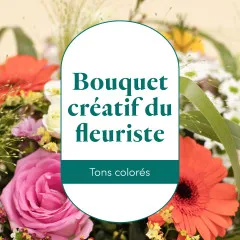 Bukiet wielokolorowy - wybór kwiaciarni - Francja