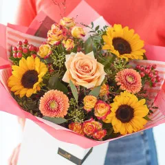 Joyful Autumn Sunflower Bouquet. - United Kingdom