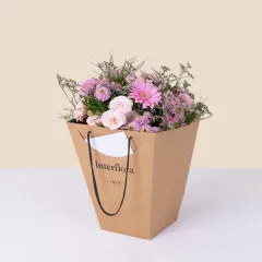 Congratulations with flower bag - Felicitations - France