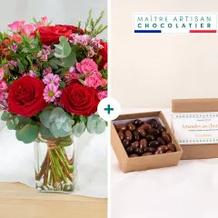 Burst of rose and chocolate almonds - Eclat de rose - France