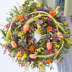 Vibrant Spring Wreath. - Ireland