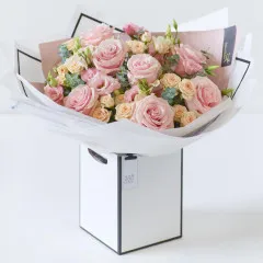 Beautifully Simple Luxury Pink Bouquet. - United Kingdom