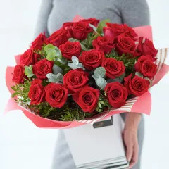 Valentine's Day Luxury 24 Red Roses - Gibraltar