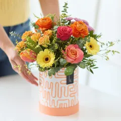 Bright Mother's Day Hatbox Flowers - Ireland
