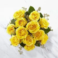Bukiet 12 Żółtych Róż