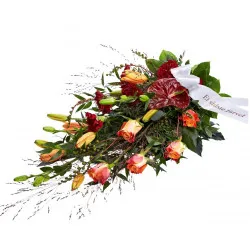 Wiązanka ze wstążką 