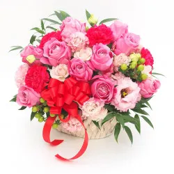 "Mother's Day" Gratitude Pink & Red arrangement