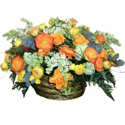 Basket Arrangement "Autumn Etude"