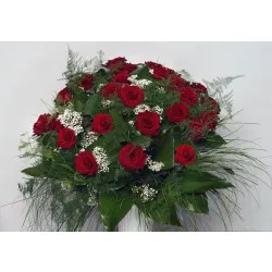 Bukiet 35 długich czerwonych róż