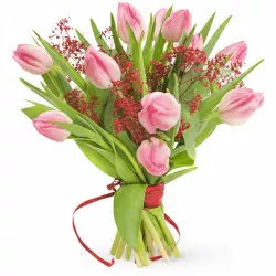 Bouquet of 11 tulips for Women's Day