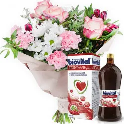 Bukiet pastelowy z Biovitalem