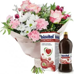 Bukiet pastelowy z Biovitalem