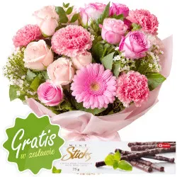 Bukiet Zachwyt + GRATIS