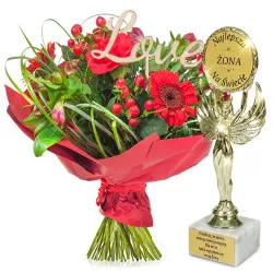 My Love Bouquet + Best Wife statuette