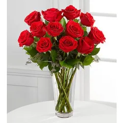 The Long Stem Red Rose Arrangement by FTD