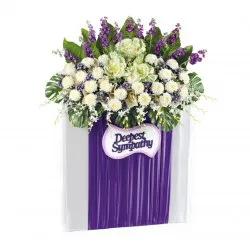 Sympathy Flower Stand-Silent Comfort Deluxe.