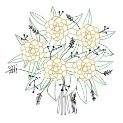 Bukiet żałobny i wyrazów współczucia