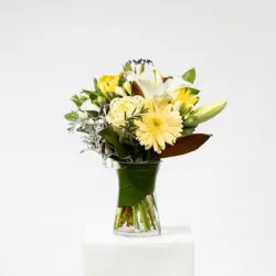 Florist Choice Yellow Bouquet In Vase