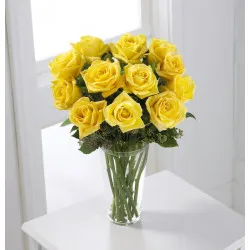 Bukiet żółtych róż