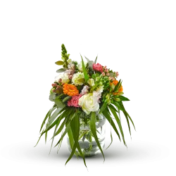 Ecological bouquet with vase