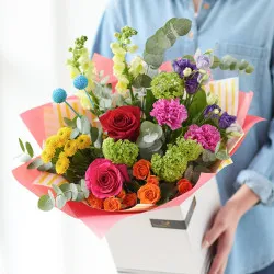 Rainbow Mix Valentine's Bouquet