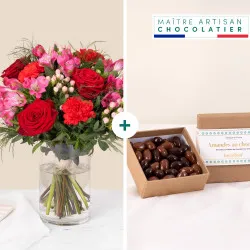 Je t'aime et ses amandes au chocolat