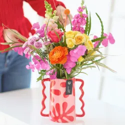 Bright Mother's Day Flowers in a Vase