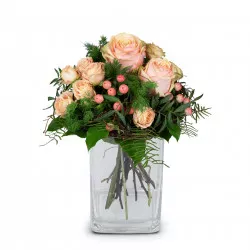 Bukiet kwiatów Delikatne zimowe róże