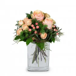 Bukiet kwiatów Delikatne zimowe róże