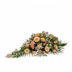 Pastele w sprayu pogrzebowym ze wstążką 248030