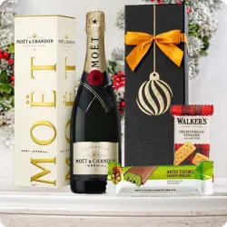 Dubai Chocolate - Christmas set with champagne