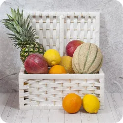 Basket with fruits
